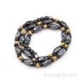 2016 produit tendance hématite Twist collier fermoir magnétique en